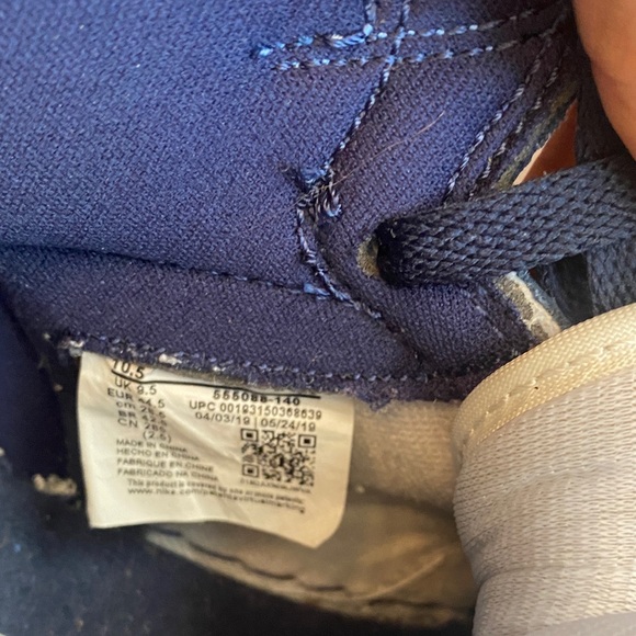 2019 Air Jordan Retro High  OG obsidian  Tops in Blue and Black - Picture 8 of 16